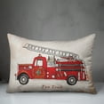 thumbnail image 3 of Creative Products Vintage Fire Truck 14x20 Spun Poly Pillow, 3 of 3