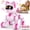 Pink, variant on BURUFY RC Robot Toys for Kids, Programmable Robot with Head Touch Sensing & Music Function, Toys Gift for 3-8