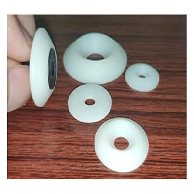 Rondelles Plates en Nylon, Rondelles Plates 50 Pcs, M3 M4 M5 M6 M8 Rondelle Conique Nolyn Joint de Tête de Contre-Soleil Concave et Coniques Coniques en Plastique, et Résistance