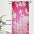 thumbnail image 2 of Pink Fantasy Cloud Decor Shower Curtain White Vintage Sky Bathroom Decor Polyester Fiber Plastic Rings QuickDrying Waterproof Ideal for a Dreamy and Romantic Bathroom (72"x36), 2 of 6