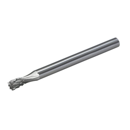 Shape Burrs - Tungsten Carbide Double Cut Rotary Burrs Files Cylinder Shape with 1/8 Inch Shank and 1/8 Inch Head Size