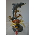 thumbnail image 2 of Nifao Dolphin with Three Turtles Outdoor Fountain Statue, Bronze Garden Water Feature Sculpture for Patio & Yard – Garden Outdoor Decor Sculpture, 23"L x 22"W x 35"H, 2 of 11