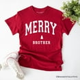 thumbnail image 7 of Merry Brother Retro Christmas T-Shirt, Matching Family Holiday Tee, 7 of 7