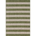 thumbnail image 1 of Unique Loom Tapis de Collection Rayé Extérieur 6' x 9' Rectangle Vert/ivoire, 1 of 1