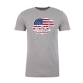 thumbnail image 2 of Bearica American Flag Men's 4th of July Shirts, Patriotic Shirts for Men - Heather Grey MH200PATRIOT S2 S, 2 of 3