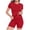 Red, variant on JYnXIANTI 2 Piece Sets for Women Slim Fit Basic T-Shirts and Biker Shorts Sets Soft Comfy Workout Gym Clothes Sweatsuit Sets