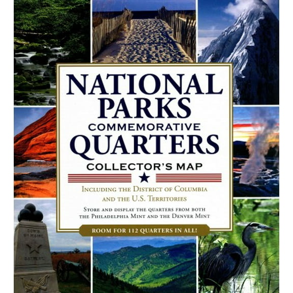 National Parks Commemorative Quarters Collector Map 2010-2021