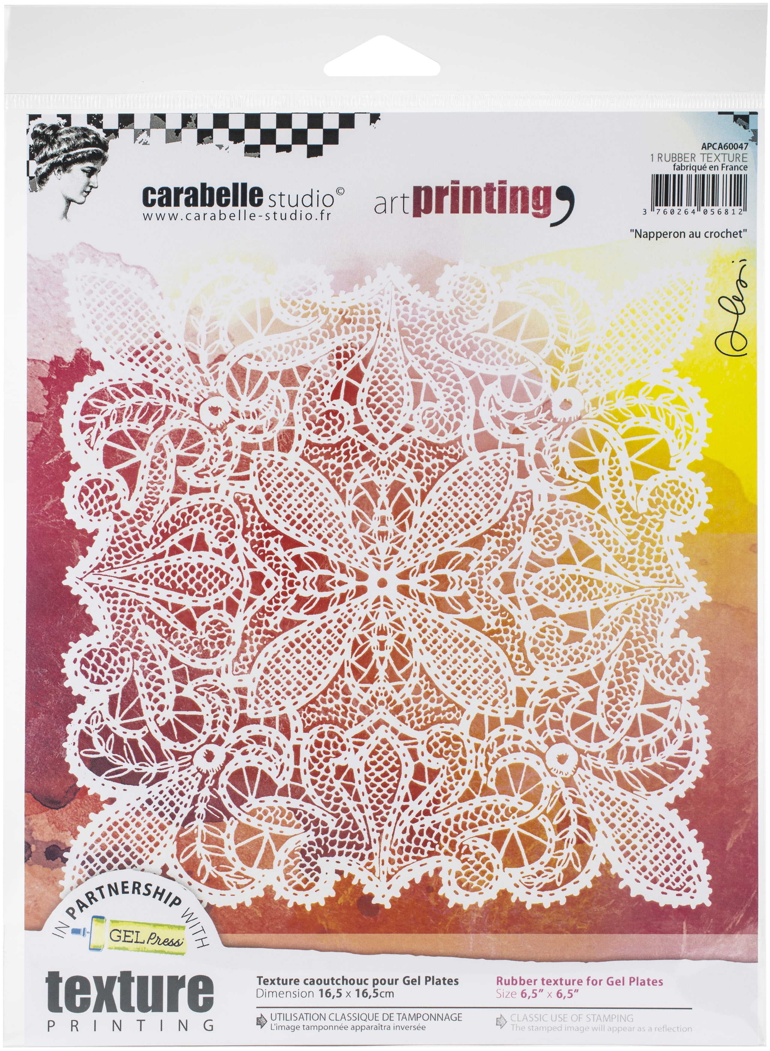 CARABELLE STUDIO APCA60036 Rubber Texture Plate Madam