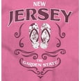 thumbnail image 2 of Cute NJ Floral Beach Flip Flops Women's Graphic T Shirt Tees Brisco Brands L, 2 of 6