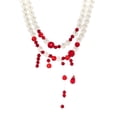 thumbnail image 5 of Leeye Halloween Pearl Choker Necklace, Gothic Dripping Imitation Pearl Necklace with Red Tassel, Vampire Jewelry for Halloween Party, 5 of 5