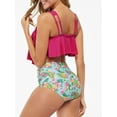 thumbnail image 4 of Maillot de Bain Deux Pièces pour Femmes, Bikini à Volants Imprimé, 4 of 8