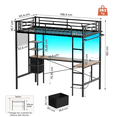 thumbnail image 2 of Litera Base Cama Individual Escritorio L  Negro, 2 of 8