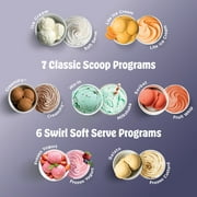 Ninja CREAMi Scoop & Swirl Ice Cream Maker, Soft Serve, CreamiFIT, Gelato, Frozen Custard, 13 Programs, (2) 16 Oz Pint Containers & Lids, NC701 Navy