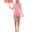 pink, variant on Women’s Printed Deep V Romper Pajama, Long Sleeve One-Piece Loungewear Sleepwear Shorts, Valentine Gift