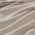 thumbnail image 4 of TURCURNO Light Filtering Linen Curtains for Living Room Bedroom,Soft Flax Textured Bronze Grommet Semi Sheer Privacy Drapes 2 Panels,Natural,52"x90", 4 of 10