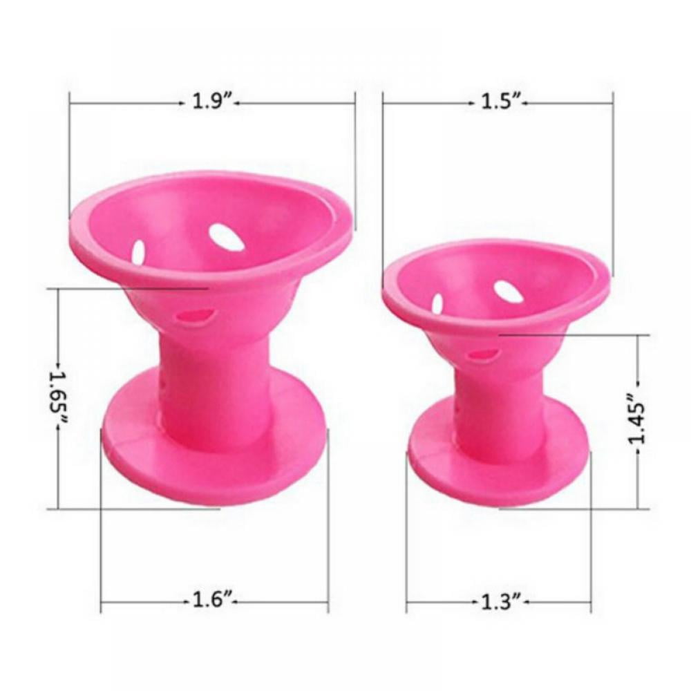 10 Pcs Magic Hair Rollers - No Clip Silicone Curlers Professional Hair Style Tools Accessories No Heat No Damage to Hair