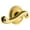 Lifetime Brass, variant on Grandeur 820081 Circulaire Solid Brass Rose Right Handed Passage Door Lever Set - Brass