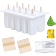 thumbnail image 1 of Sunfuture Summer Ice Pop Maker DIY Reusable Popsicle Molds Maker for Homemade with 100 Wooden Sticks,100 Popsicle Bags,100 Tether and 1 Silicone Funnel, 1 of 7