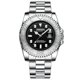 thumbnail image 1 of BINBOND B930 Gear Quartz Watch, Color: White Steel-Black White Steel-Black, 1 of 4