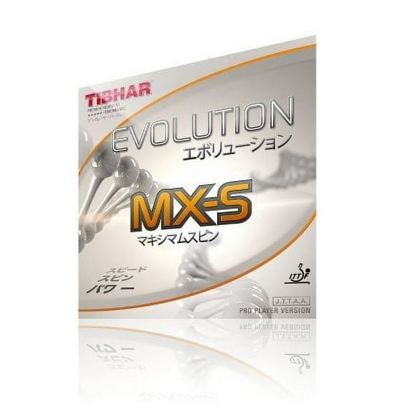 Tibhar Evolution MX-S Table Tennis Rubber (Red, 1.9-2.0mm)