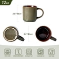 thumbnail image 5 of Famiware 6 Pieces Stoneware Mug Set (12oz), Moss & Cocoa, 5 of 6