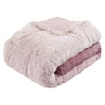 thumbnail image 5 of Mainstays Shaggy Faux Fur 3 Piece Blush Pink Comforter Bed Set, Comforter and Shams, King, 5 of 7