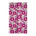 thumbnail image 1 of Floral Hanging Pocket Organizer, Blooming Graphical Flowers and Leaves with Polka Dots, Printed Polyester Storage Bag with Pockets, 21" x 31", Hot Pink Pale Orange, 1 of 2