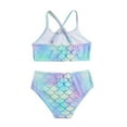 thumbnail image 6 of Kids Girls Tankinis Two Pieces Swimsuits Hawaiian Beach Sport Leopard/Mermaid Bathing Suit Set for 7-14 Years, 6 of 6