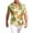 Yellow, variant on Mens Hawaiian Shirt Short Sleeve Summer Casual Tropical Print Button Down Shirts for Men Fashion Beach Vacation T Shirts Mint Green S