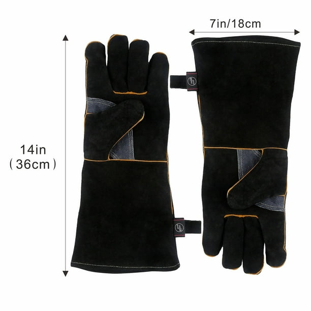 Heat resistant hotsell leather gloves
