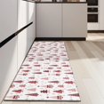 thumbnail image 4 of Pink Christmas Tree Pattern Kitchen Rug Mat,Kitchen Runner Rugs Non Skid Washable,Decorative Kitchen Floor Mats for Kitchen,Sink,Laundry,17"X47", 4 of 5