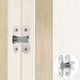 thumbnail image 3 of Bisagras de puerta oculta para gabinetes Metal Bisagra oculta Bisagras invisibles para puertas de madera Mini Bisagra oculta para muebles Acero inoxidable, 3 of 8