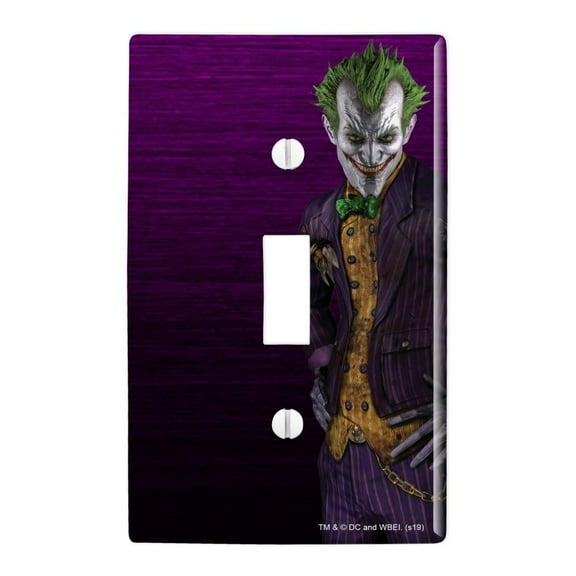 Batman Arkham Asylum Video Game Joker Plastic Wall Decor Toggle Light Switch Plate Cover