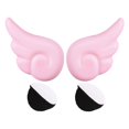 thumbnail image 1 of 2 piezas de casco con ala de ángel con accesorio de cinta adhesiva, decoración universal para casco, apto para bicicleta, scooter, casco de snowboard Rosado Yotijar Cascos Angel Wing, 1 of 8