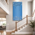 thumbnail image 4 of Canvas Wall Art, Modern Blue Framed Canvas Prints for Living Room Bedroom, Abstract Diamond Luxury Gradient Oversized Gallery Wrapped Wall Decor for Home Office, Gifts, 40"x60" Ship Next Day, 4 of 9