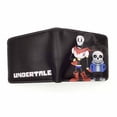 thumbnail image 1 of Cartera Undertales Sans Papyrus con personajes de anime, delgada, doble, 1 of 1