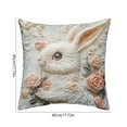 thumbnail image 3 of Costeam Classic Easter Faux Embroidery Pillowcase，Decorative Cushion Cover for Home Holiday Decor, 3 of 6