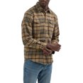 thumbnail image 3 of Wrangler Men's Long Sleeve Regular Fit Flannel Plaid Shirt, S-2XL, 3 of 4