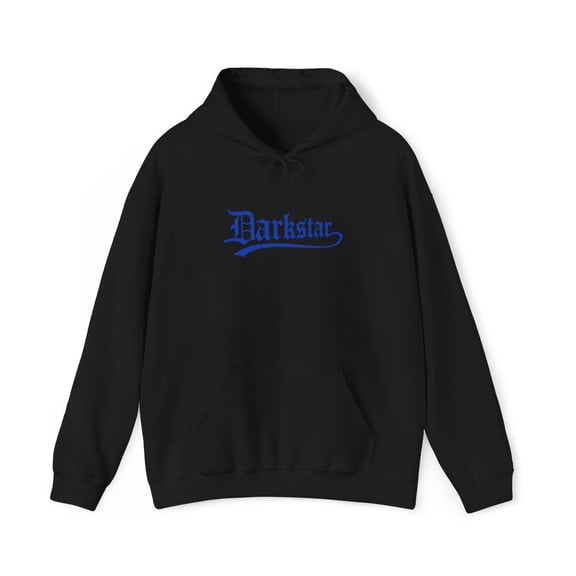 Darkstar Text Skateboard Blue Many Colors Vintage Classic Skate Hoodie Print - M / Black