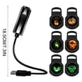 thumbnail image 5 of Halloween 2 In 1 Projector Night Light, 360 Adjustable USB LED Space Lamp, Starry Sky Ambient Light, Decor for Car Bedroom Ceiling Party Atmosphere, 5 of 6