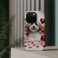 thumbnail image 4 of DistinctInk MagSafe Tough Case for Apple iPhone 15 Pro Max (6.7" Screen) - Valentine's Day Havanese - Slim Profile Design, 4 of 6
