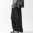 thumbnail image 2 of toraway Men's Casual Pants Stretch Waist Mens Casual Cargo Pants Relaxed Fit Lightweight Stretch Elastic Waist Drawstring Joggers Pants with Multi Pockets L, 2 of 4