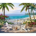 thumbnail image 3 of Kim, Sung 17x15 Black Modern Framed Museum Art Print Titled - Coastal View, 3 of 5