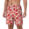 thumbnail image 2 of Balery Cute Strawberry Mens Swim Trunks Swim Shorts for Men Quick Dry Inseam Beach Shorts with Compression Liner Pocket-3X-Large, 2 of 9