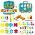 thumbnail image 4 of HANMUN STEM Learning Toys, Construction Engineering Building Block Games with Toy Drill & Screw Driver Tool Set (308 Drill Puzzles), 4 of 6
