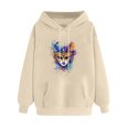 thumbnail image 2 of WJHWSX Womens Hoodies,Hoodies for Women,Breathable,Soft,Polyester,Beige,M(US:6), 2 of 5