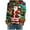 Green, variant on Fartey Plus Size Womens Ugly Christmas Sweatshirt Funny Cute Xmas Tree Santa Print Shirts Dressy Casual Long Sleeve Crew Neck Pullover Tops Loose Comfy Holiday Blouses