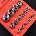 thumbnail image 3 of TFixol 14Pcs Female Star Bit Sockets Set 1/2'' 3/8'' 1/4'' Drive Sockets E4 -E24 with Storage Box, 3 of 7