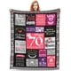 thumbnail image 1 of LHSHID 70th Birthday Gifts for Women Blanket70 Birthday Gifts for Women 70th Birthday Decorations Women70 Year Old Gifts for Women 70th Gifts Women Throw Blankets 30"x40", 1 of 8