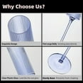 thumbnail image 3 of 16 Pack Ribbed Acrylic Champagne Flutes, 5.5 Oz Unbreakable Goblet Glasses Reusable Champagne Toasting Cups - Modern & Elegant for Wedding Party Anniversary Christmas Birthday, 3 of 18